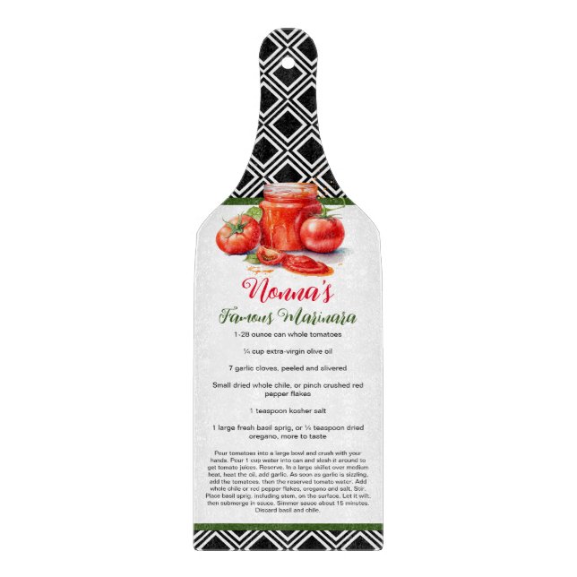 Red Grönt Black Italy Nonna Anpassningsbar Recipe (Framsidan)