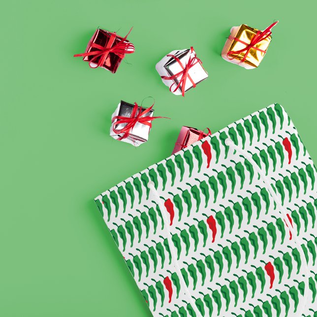 Red & Grönt Chile Pepper Mönster (Skapare uppladdad)