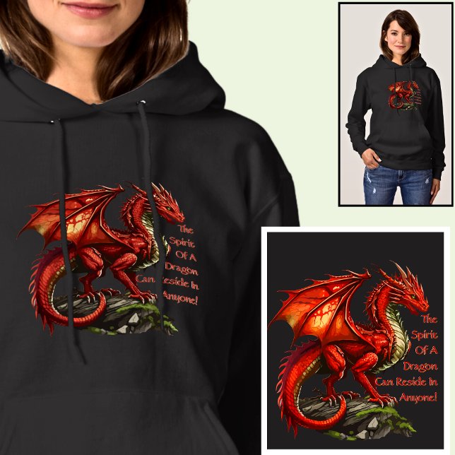 Red Grönt Dragon, Spirit kan bo hos alla T Shirt (Skapare uppladdad)
