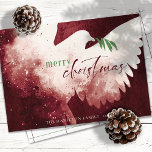 Red Grönt God jul Peace Dove Julkort<br><div class="desc">De här 7-tums x 5-tums platta julhälsningskorten har en abstrakt i röda,  grönt och vita nyanser. "God jul" i rött och grönt tillsammans med en grönt oliver gren. Anpassa med din familj namn och år.</div>