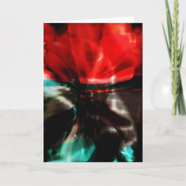 Red Grönt Grått Filmy Abstrakt Fantasy Flower Desi Kort