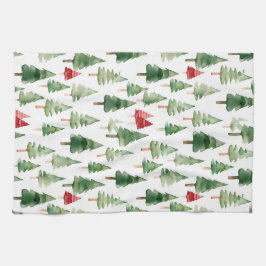 Red Grönt Julgranar Kökshandduk