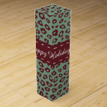 Red Grönt Leopard Skriv ut jul Presentask För Vinflaska<br><div class="desc">Red Grönt Leopard Skriv ut jul</div>