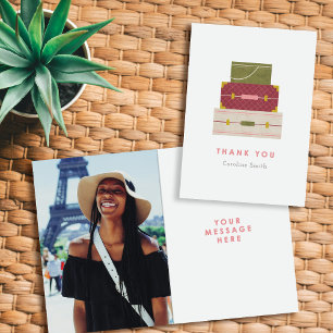 Red Grönt Luggage Farewell - tackkort