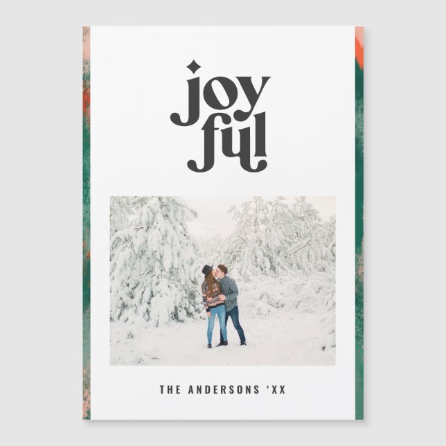 Red + grönt modern abstrakt glatt helgdag (Framsida)