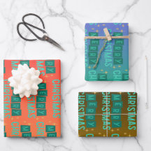 Red, Grönt och Black Snowflake God jul