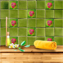 Red & Grönt Old Mexican Milagro Charm Heart