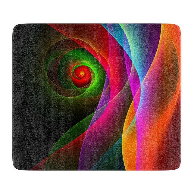 Red Grönt Orange Modern Abstrakt Art Mönster #22 (Framsidan)