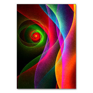 Red Grönt Orange Modern Abstrakt Art Mönster #22 Bordsnummer