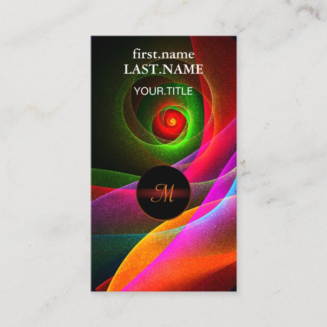 Red Grönt Orange Modern Abstrakt Art Mönster #22 Visitkort (Framsida)