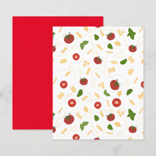 Red Grönt Pasta Tomato Basil Scrapbook Papper