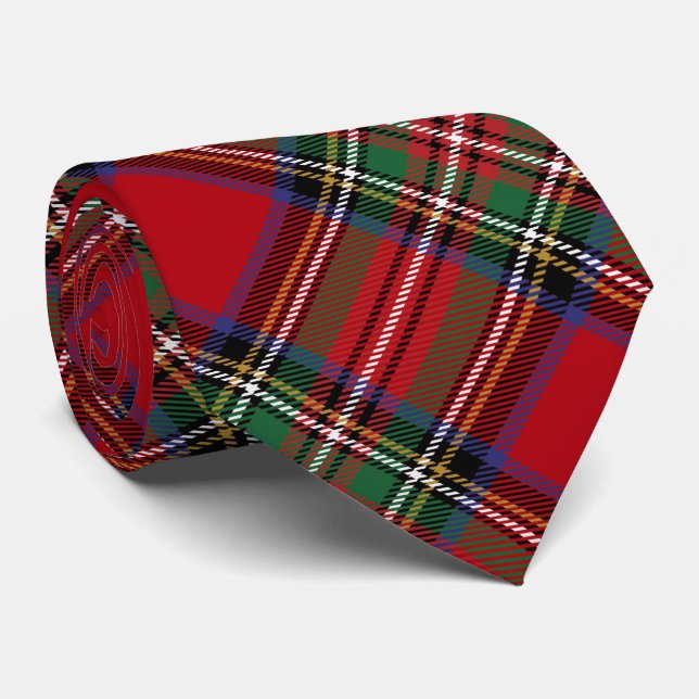 Red Grönt Play Rustic Classic Stewart Tartan Slips (Rullad)