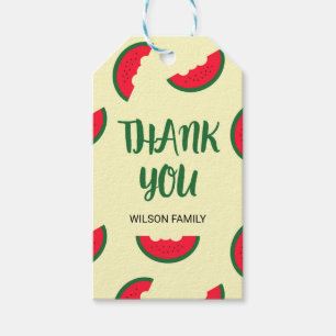 Red Grönt Sweet Watermelon Tack Presentetikett