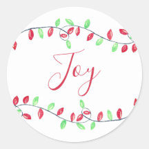 Red Grönt Watercolor jul Ljus Joy Helgdag