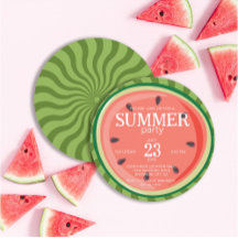 Red Grönt Watermelon Slices (sommarskiktet party)