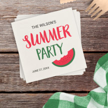 Red Grönt Watermelon Summer Party