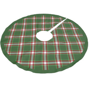 Red Grönt White Coola Red Lumberjack Play Mönster Julgransmatta Borstad Polyester