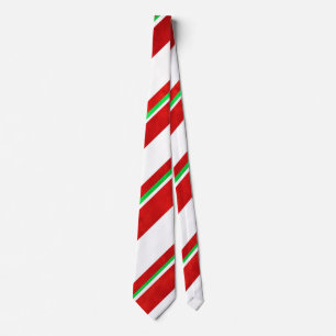 Red Grönt White Watercolor Candy cane Rand Slips
