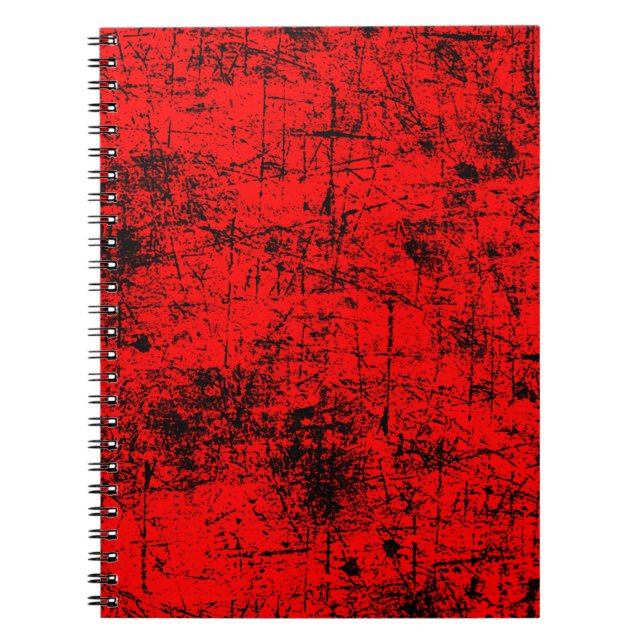 Red Grunge Anteckningsbok (Framsidan)