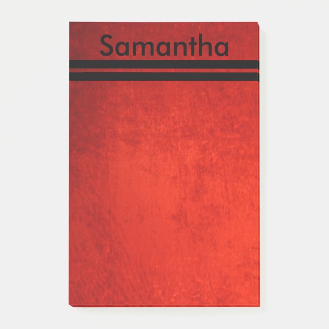 Red Grunge Post-it Block (Framsida)