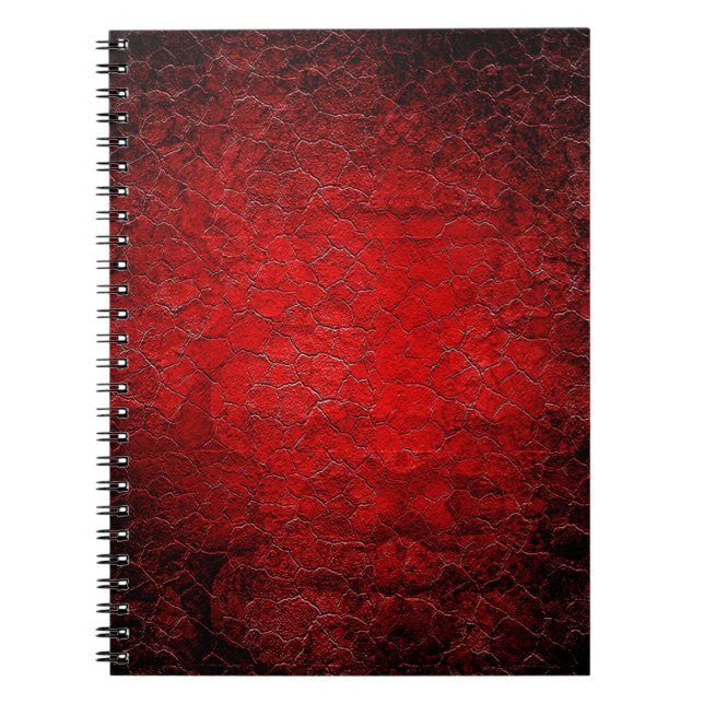Red grunge struktur Black gradient Anteckningsbok (Framsidan)