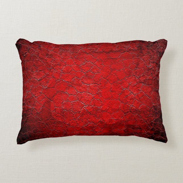 Red grunge struktur Black gradient Prydnadskudde (Framsidan)