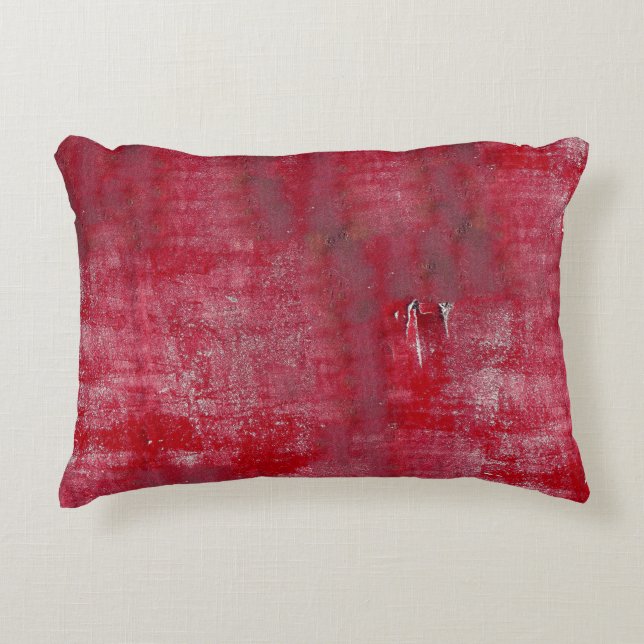 Red grunge textureabstrakt,gammal,art,bakgrund prydnadskudde (Framsidan)