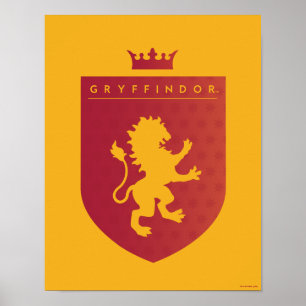 Red GRYFFINDOR™ Crowed Vapensköld Poster