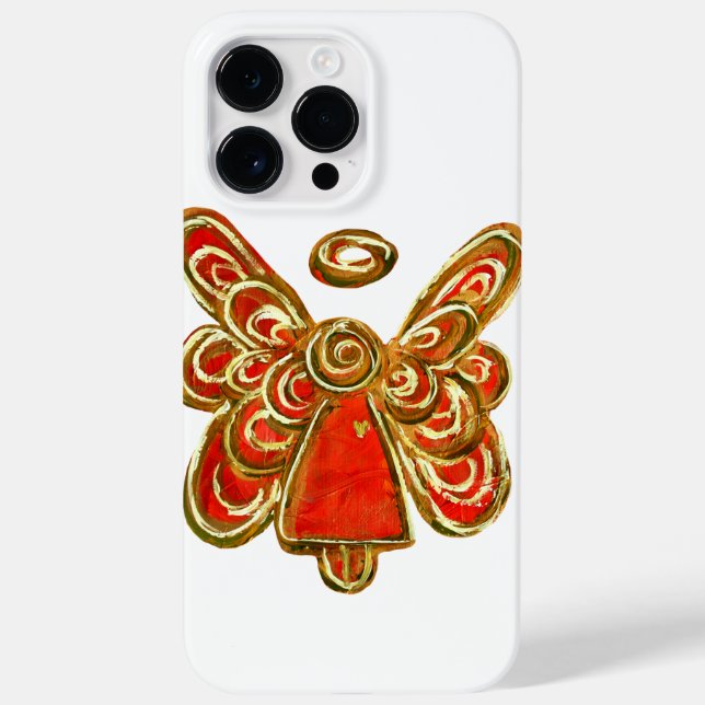 Red Guardian Angel Art Anpassningsbar iphone case (Baksida)