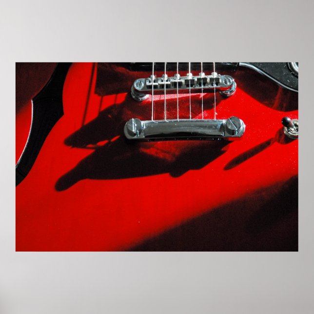 Red Guitar Poster (Framsidan)