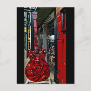 Red Guitar Vykort
