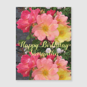 Red Gul ros Flower Blommigt Birthday Ro