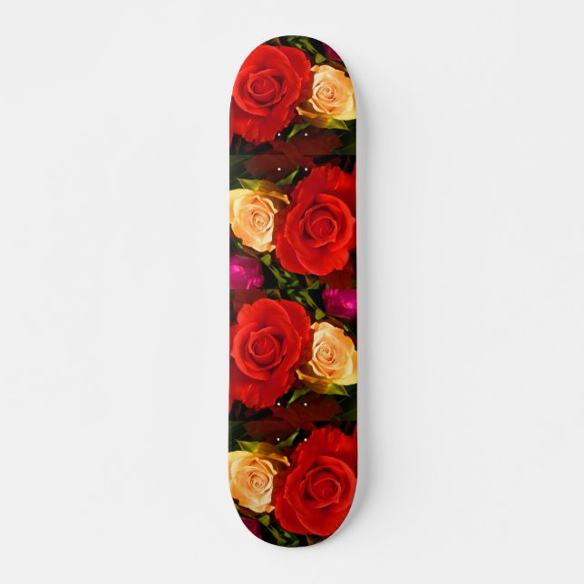 Red Gul ros Skateboard - Anpassade (Framsida)
