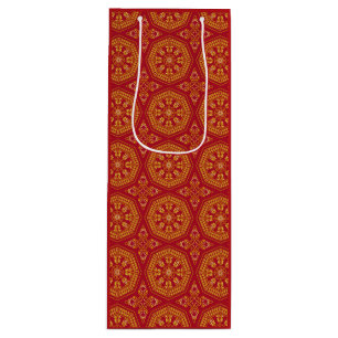 Red & Guld Arabesque Gift Bag