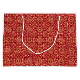 Red & Guld Arabesque Gift Bag