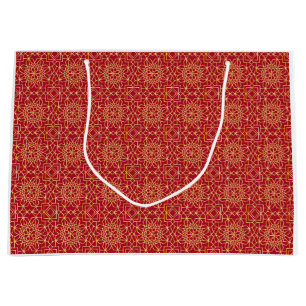 Red & Guld Arabesque Gift Bag