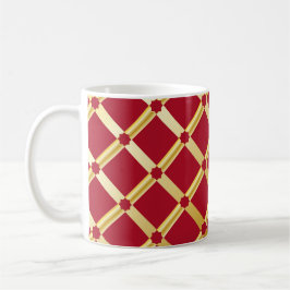 Red & Guld Arabesque Mugg