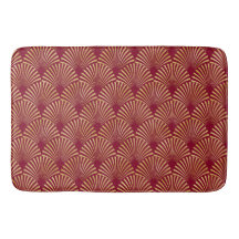 RED & GULD ART DECO FLÄKT LOOK MÖNSTER