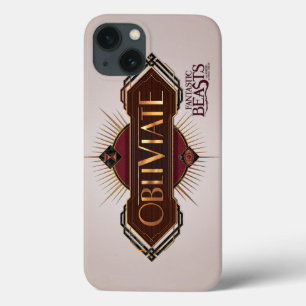 Red & Guld Art Deco Obliviate Spell Graphic