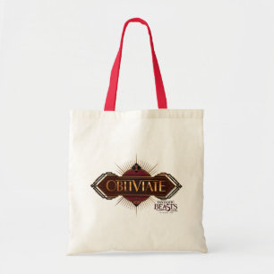 Red & Guld Art Deco Obliviate Spell Graphic Tygkasse