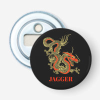Red Guld Black Fantasy Chinese Dragon