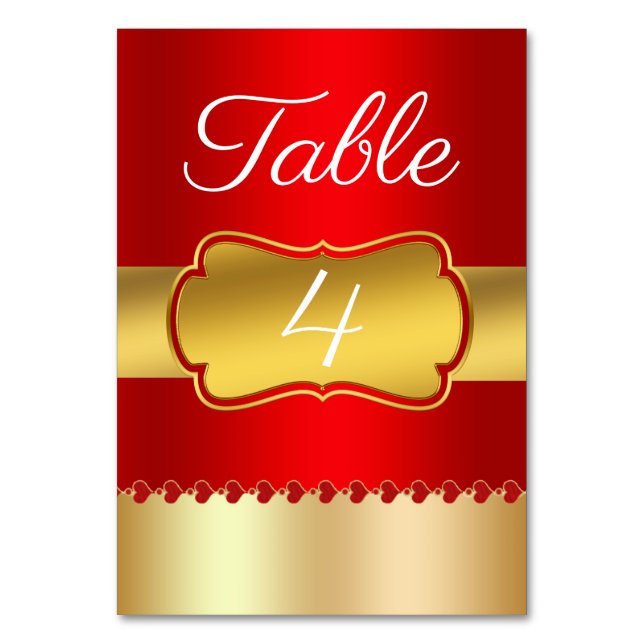 Red guld bordsnummer (Framsidan)