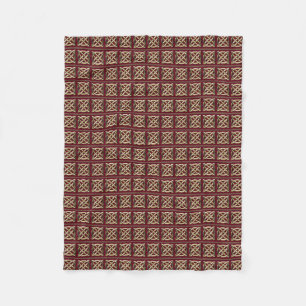 Red & Guld Celtic Knot Fleecefilt
