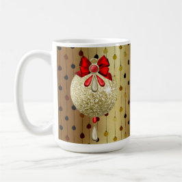 RED & GULD CHRISTMAS ORNAMENT KAFFEMUGG