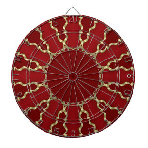 Red Guld Decorative Dartboard Darttavla