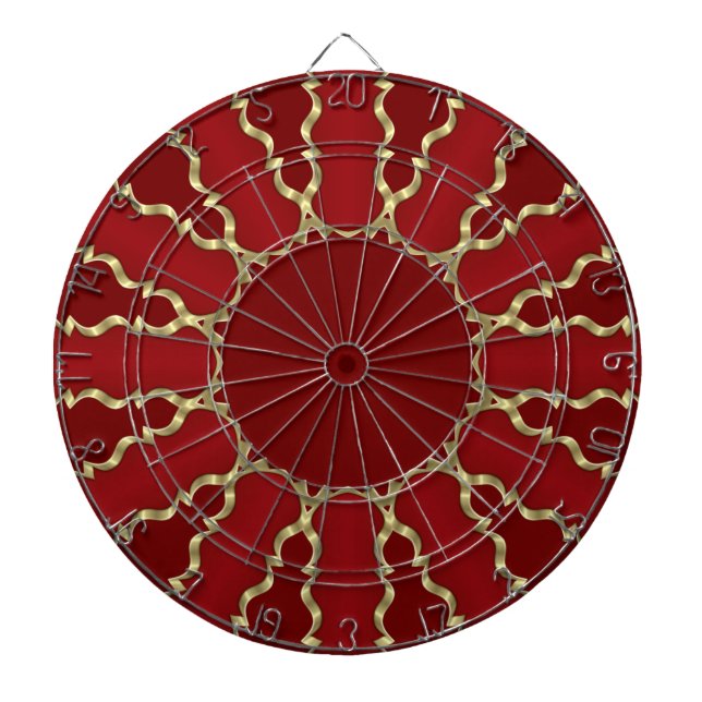Red Guld Decorative Dartboard Darttavla (Framsidan)