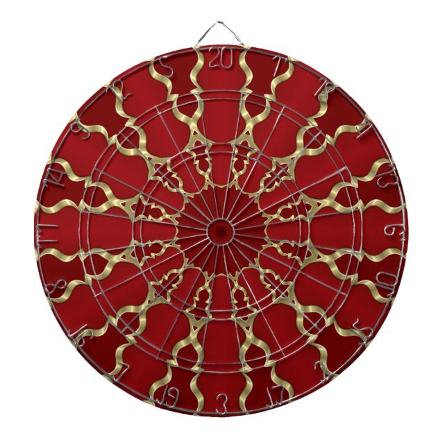Red Guld Decorative Dartboard Darttavla (Framsidan)