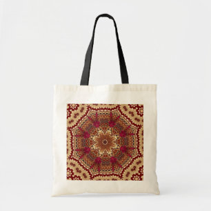 Red Guld Decorative Helgdag Tote Bag Tygkasse