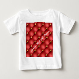Red Guld Diamond Anpassningsbar Text Namn Baby T-S T Shirt