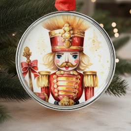 Red Guld Festive Nutcracker-jul Julgransprydnad Metall